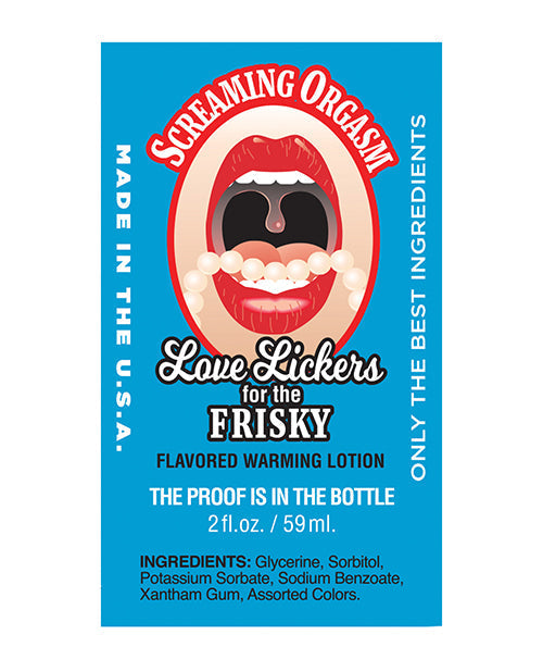 Love Lickers - 2 oz Skreeuende Orgasme Framboos
