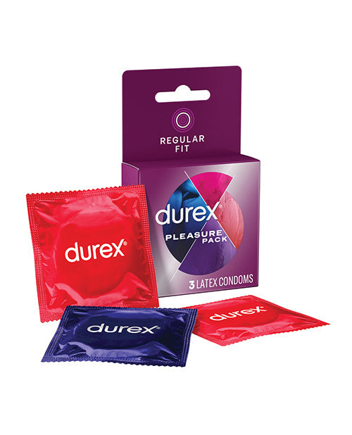 Pack Plaisir Préservatifs Durex - Boîte de 3