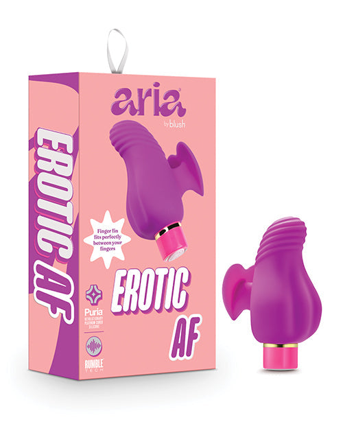 Vibromasseur Blush Aria pour les doigts | Erotic AF, le meilleur vibromasseur pour femme | Petit vibromasseur prune 5 vitesses