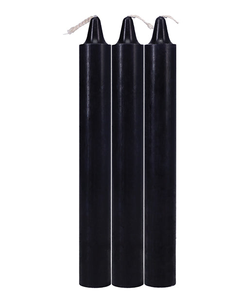 Bougies japonaises goutte à goutte - Lot de 3 noires