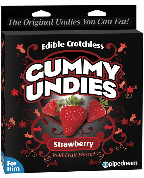 Eetbare Manlike Gummy Onderklere - Aarbei