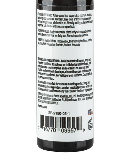 Lubrifiant personnel à base d'eau After Dark Essentials - 2 oz