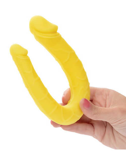 Gode réaliste AC-DC sans limites | Double gode 13,5 pouces | Grand gode jaune | Gode géant