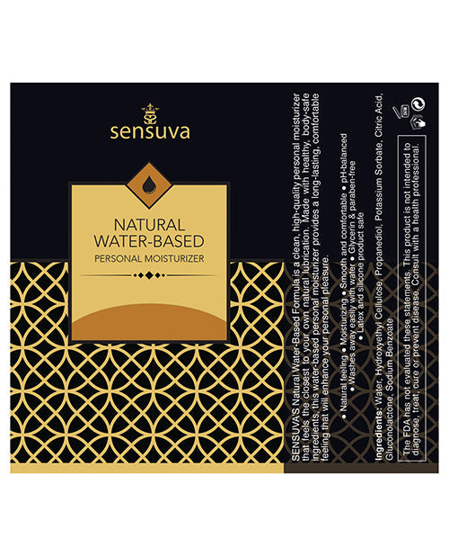 Hydratant personnel naturel à base d'eau Sensuva - 120 ml Fraise
