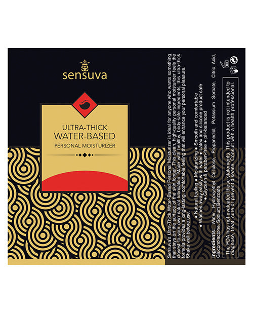 Hydratant personnel ultra-épais à base d'eau Sensuva - 55 ml Fraise