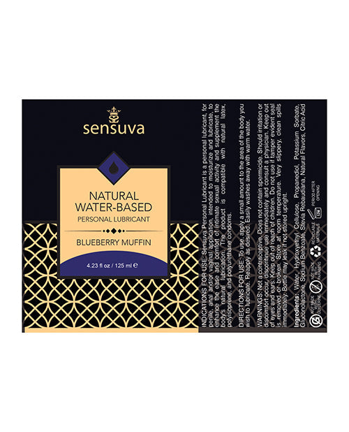 Hydratant personnel naturel à base d'eau Sensuva - Muffin aux myrtilles 129 g