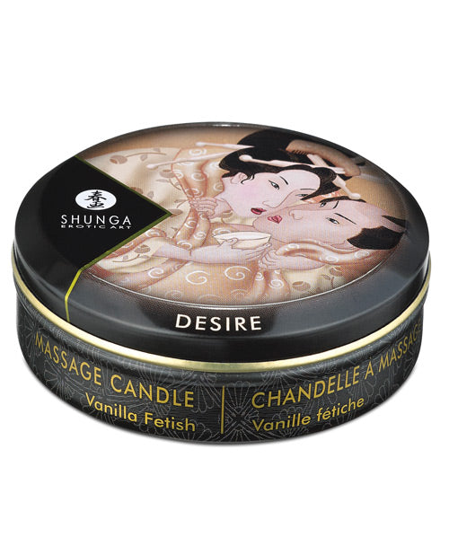 Mini bougie de massage Shunga Desire Candlelight - 28 g de vanille