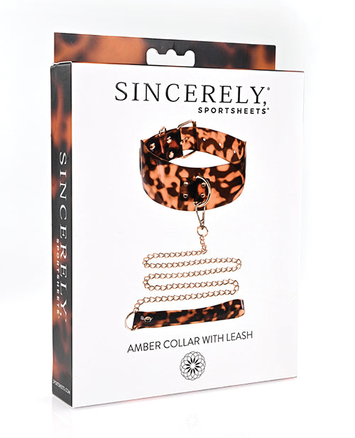Collier et laisse Sincerely Amber