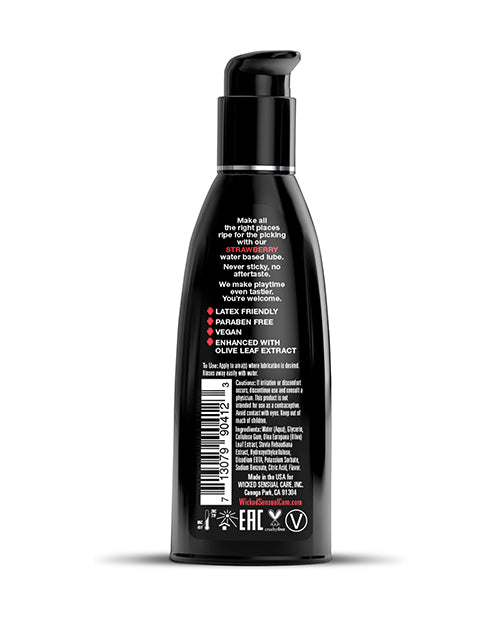 Wicked Sensual Care Waterbasis Smeermiddel - 2 oz Aarbei