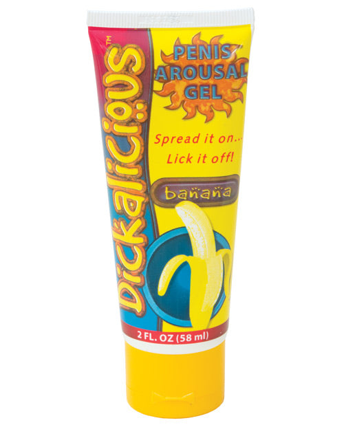 Dickalicious Penis Opwekking Gel 2 oz - Piesang