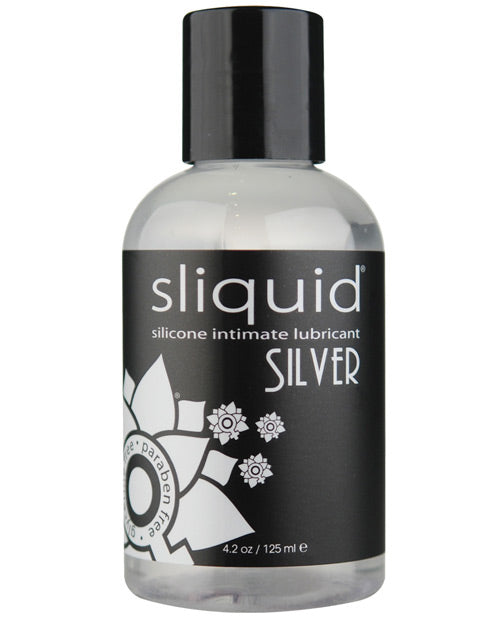 Sliquid Silver Silicone Lube Gliserien &amp; Paraben Vry - 4.2 oz