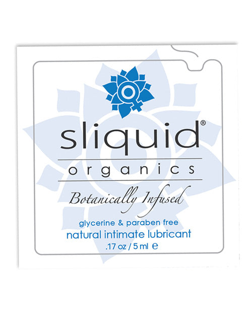 Sliquid Organics Natuurlike Intieme Smeermiddel - .17 oz Kussing