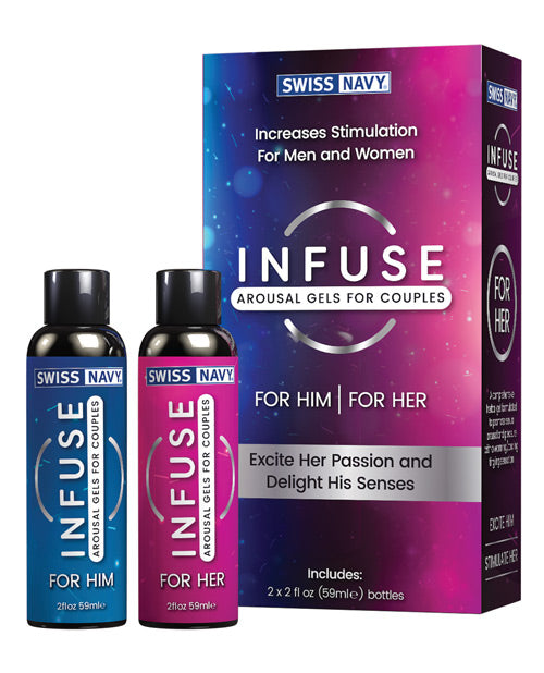 Gels d'excitation Swiss Navy Infuse pour couples