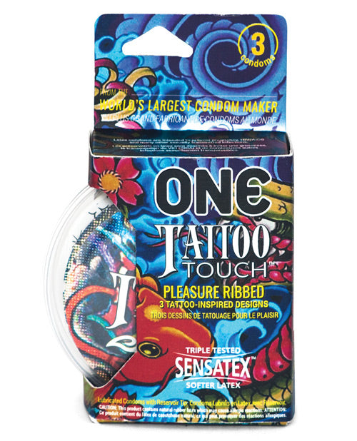 Préservatifs One Tattoo Touch - Lot de 3