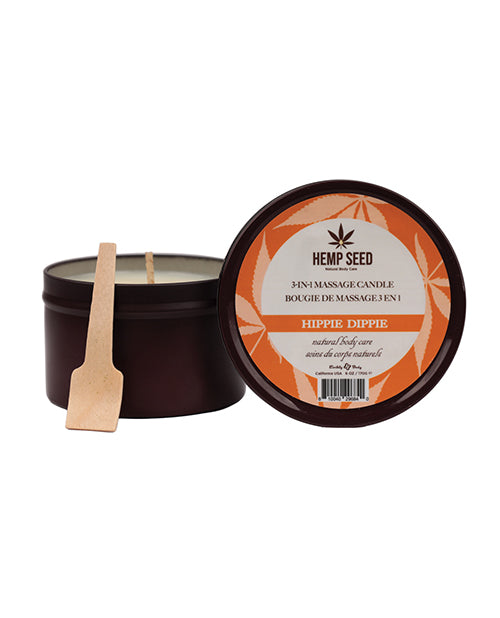 Bougie de massage 3 en 1 Earthly Body Été 2024 - 170 ml, Hippie Dippie