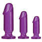 Kit de démarrage anal Crystal Jellies - Violet