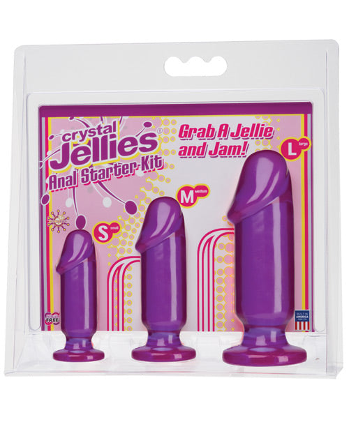 Kit de démarrage anal Crystal Jellies - Violet