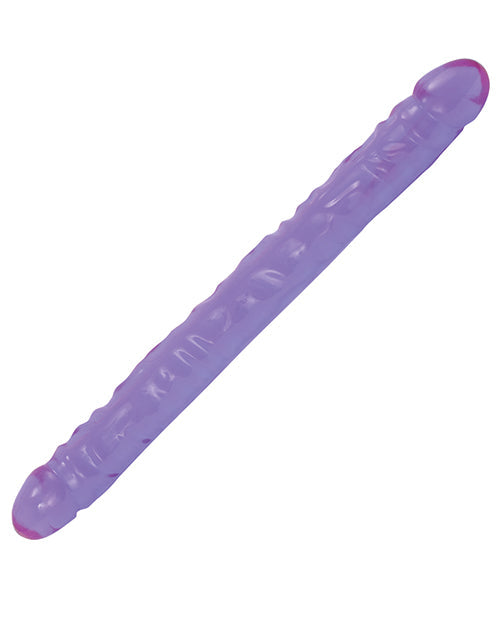 Gode ​​géant Crystal Jellies | Gros gode veiné de 45 cm | Double gode épais | Gode géant violet