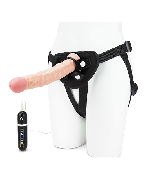 Gode ​​vibrant réaliste Lux Fetish 8,5" avec harnais
