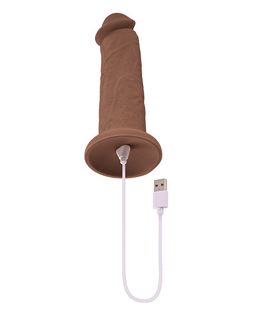Evolved 7" Groot Dildo | Omgekeerde Vibrerende Dildo | Donker Suigbeker Dildo | Realistiese Dildo