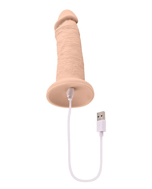 Evolved 6" Groot Dildo | 10-Spoed Vibrerende Dildo | Ligte Suigbeker Dildo | Realistiese Dildo