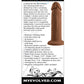 Evolved 6" Groot Dildo | Onderwater Vibrerende Dildo | 10-Spoed Donker Suigbeker Dildo