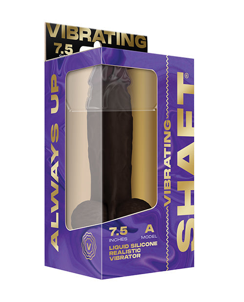 Shaft Flexskin Realistiese Dildo | Mahonie Silikoon 7.5" Groot Dildo | Vibrerende Dildo met Balle
