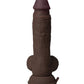 Shaft Flexskin Realistiese Dildo | Mahonie Silikoon 7.5" Groot Dildo | Vibrerende Dildo met Balle