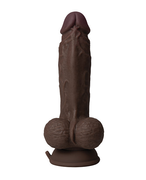 Shaft Flexskin Realistiese Dildo | Mahonie Silikoon 7.5" Groot Dildo | Vibrerende Dildo met Balle