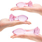 Glas 3-stuk Rosebud Anale Plug Stel - Pienk