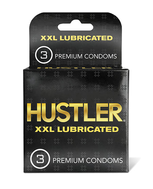 Préservatifs lubrifiés Hustler XXL Premium - Lot de 3