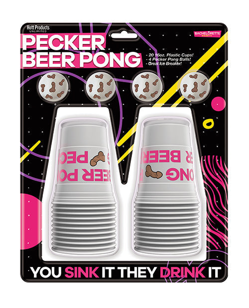 Balles de bière-pong Pecker - paquet de 4