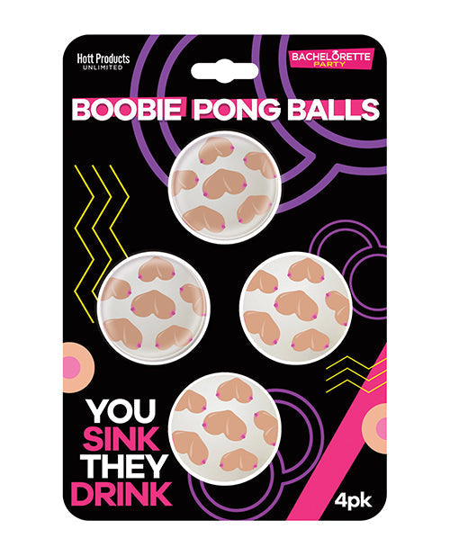 Balles de Beer Pong Boobie - Paquet de 4