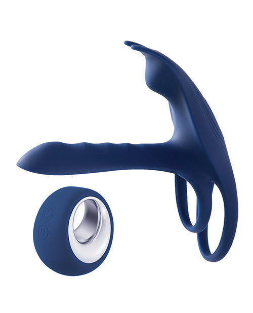 Blue Fox Vibrerende Omtrekversterker Penismou - Blou