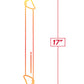 Skakerings Reuse Dildo | Jelly TPR Realistiese Dildo | Gradiënt Dubbele Dildo | Geel Pienk Dildo