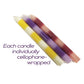 Bougies chaudes sensuelles Make Me Melt de 9's - Pastellines Stripes, lot de 3