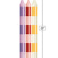 Bougies chaudes sensuelles Make Me Melt de 9's - Pastellines Stripes, lot de 3