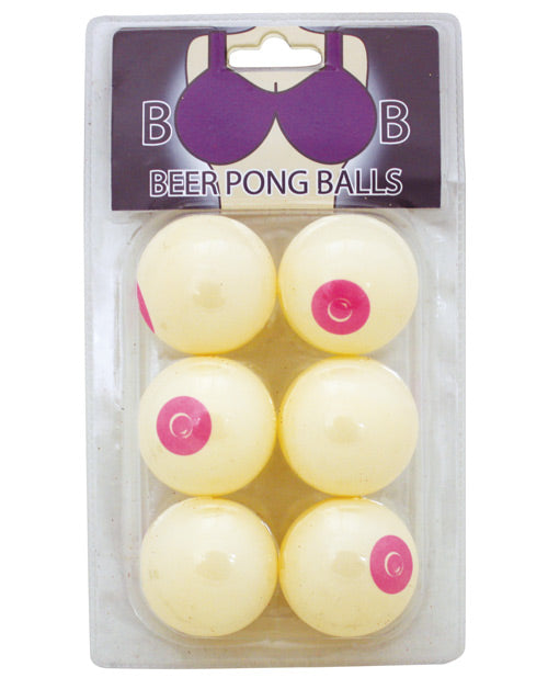 Balles de bière-pong Boob - Lot de 6