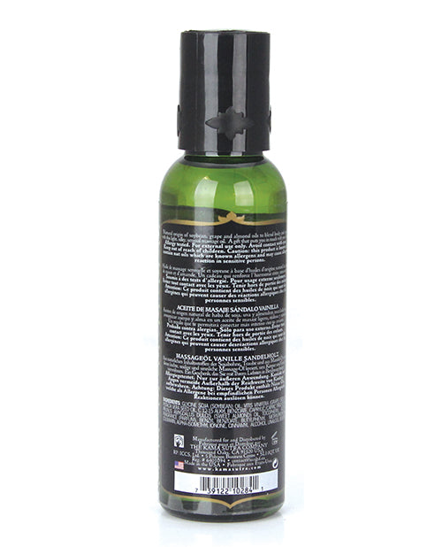 Huile de massage Kama Sutra Naturals - 2 oz de bois de santal vanille