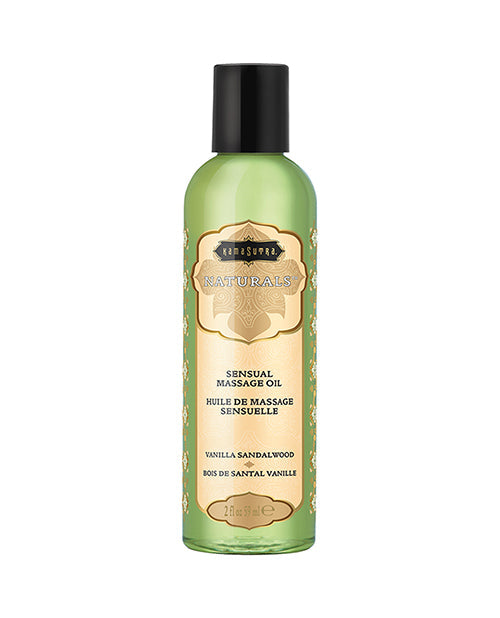 Huile de massage Kama Sutra Naturals - 2 oz de bois de santal vanille