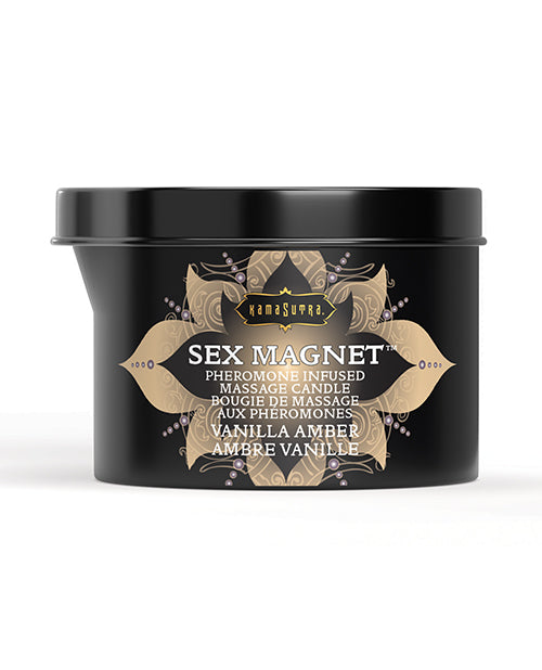 Bougie magnétique Kama Sutra Sex avec bec verseur - 170 ml - Ambre vanille