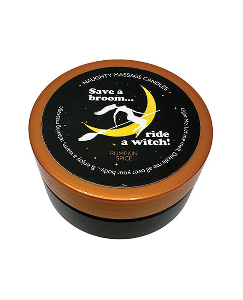 Mini bougie de massage Halloween Kama Sutra - 1,7 oz Ride a Witch