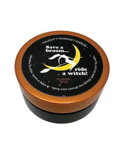Mini bougie de massage Halloween Kama Sutra - 1,7 oz Ride a Witch