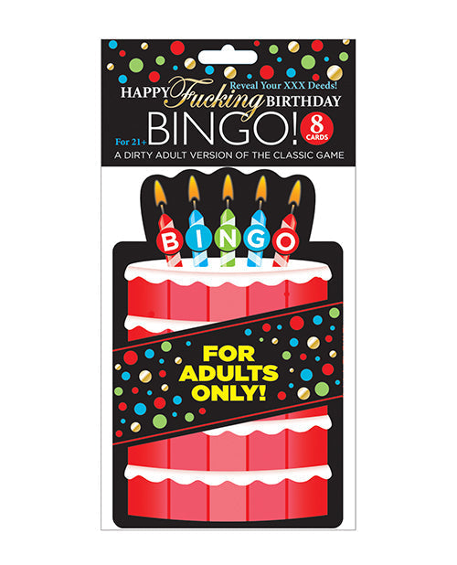 Gelukkige Fokken Verjaarsdag Bingo Speletjie