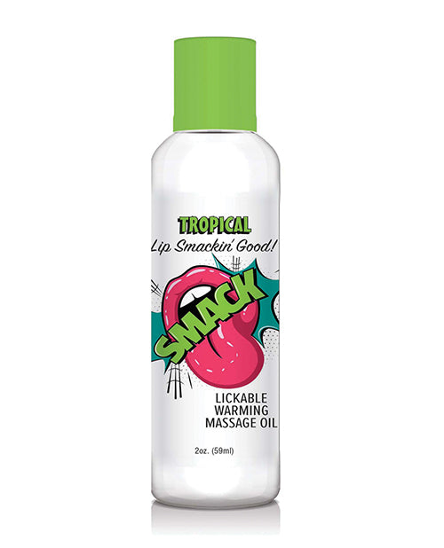 Huile de massage chauffante Smack - 2 oz Cerise