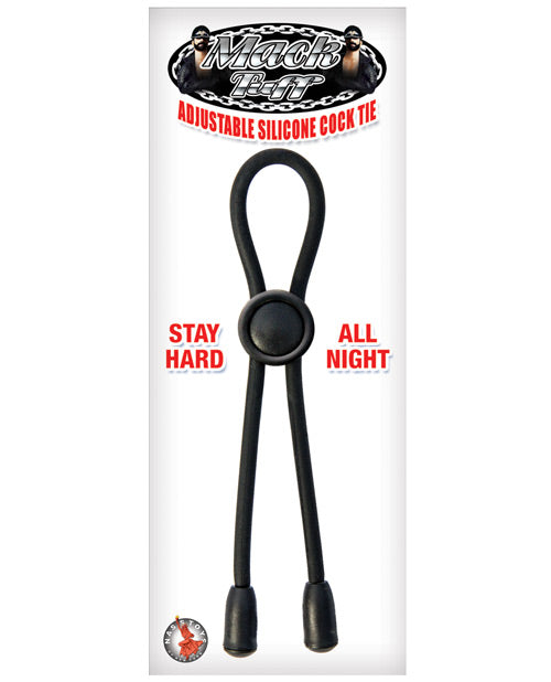 Attache-pénis réglable en silicone Mack Tuff - Noir