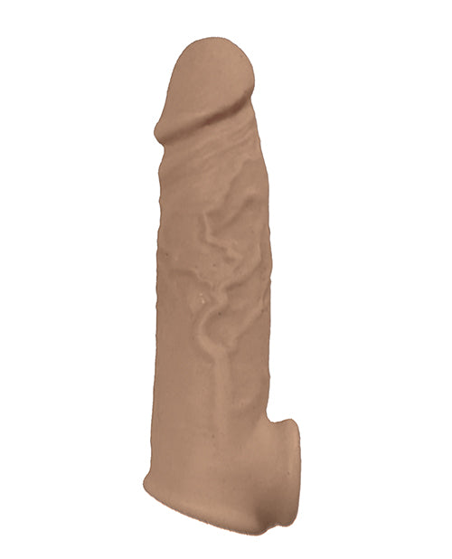 Natuurlike Realskin Vibrerende Penis Xtender - Bruin