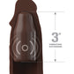 Fantasy X-tensions Elite 9" Mou Vibrerende 3" Prop met Afstandbeheer - Bruin