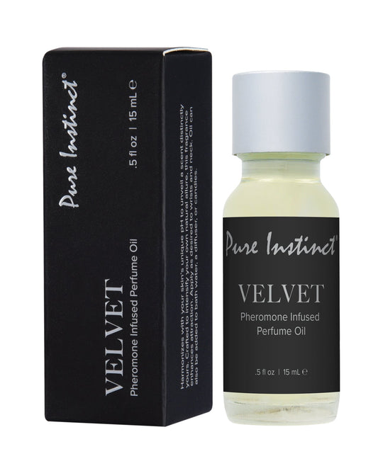 Huile parfumée aux phéromones Pure Instinct Velvet - Flacon compte-gouttes 15 ml