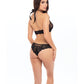 Rene Rofe Midnight Halter Set Black M/L